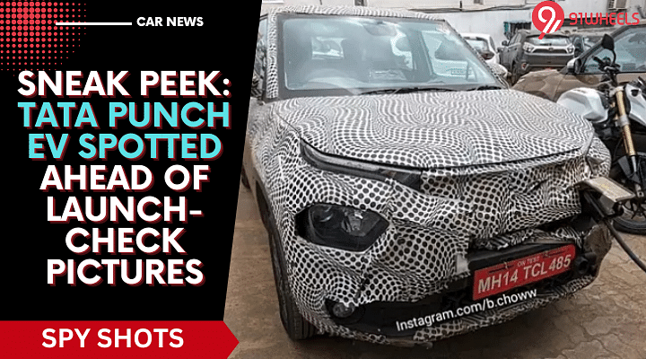 Sneak Peek: Tata Punch EV Spotted Ahead Of Launch- Check Pictures