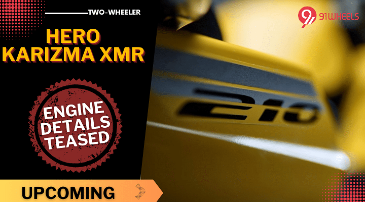 Upcoming Hero Karizma XMR Teased Again, Confirms A 210cc DOHC Engine