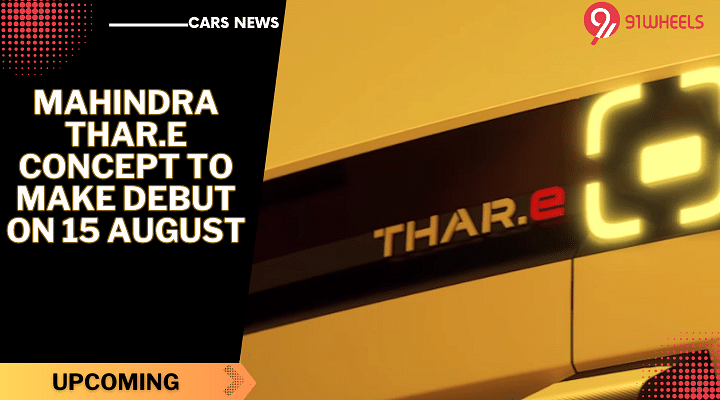 Mahindra Thar.e Concept To Make Debut On 15 August - Officially Teased