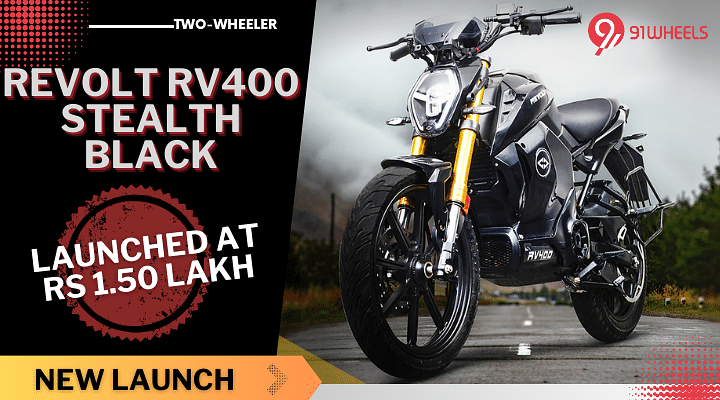 Revolt RV400 Stealth Black Edition Breaks Cover At Rs 1.50 Lakh - Details