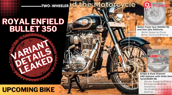 2023 Royal Enfield Bullet 350 Brochure Leaked Online - To Come In & 3 Variants