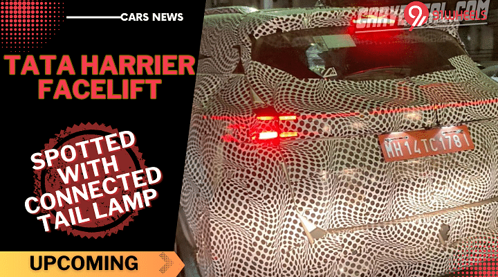 Upcoming Tata Harrier Facelift Spotted Yet Again - Shows Connected Tail Lamp