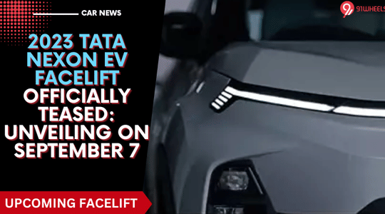 2023 Tata Nexon EV Facelift Officially Teased: Unveiling On September 7