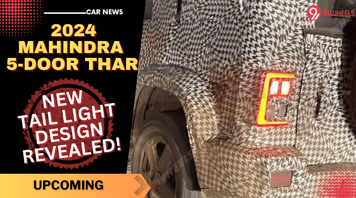 Upcoming Mahindra Thar 5-Door Spy Shots Reveal New Taillights Design!