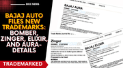 Bajaj Auto Files New Trademarks: Bomber, Zinger, Elixir, and Aura- Details