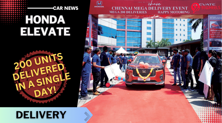 Honda Cars India, Remarkable Single-Day Mega Delivery of Honda Elevate in Chennai Honda Cars India, Remarkable Single-Day Mega Delivery of Honda Elevate in Chennai