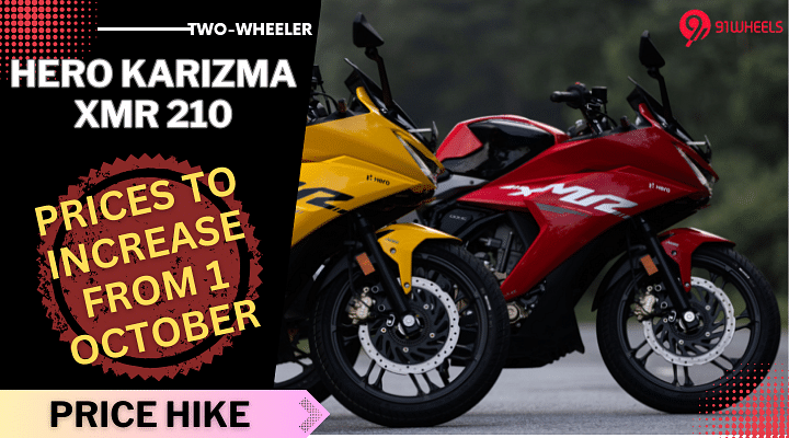 Hero Karizma XMR 210 Introductory Prices To End Soon - Read Details