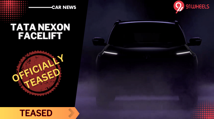 2023 Tata Nexon Facelift Officially Teased - Arriving Today
