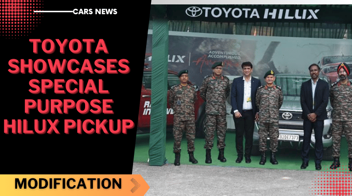 Toyota Showcases Special Purpose Hilux Pickup For Indian Army
