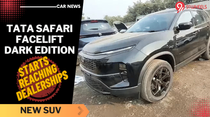 2023 Tata Safari Dark Edition Reaches Dealerships - Deliveries Soon 2023 Tata Safari Dark Edition Reaches Dealerships - Deliveries Soon