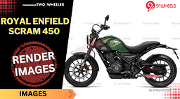 Royal Enfield Scram 450 Rendered In Different Colours - See Images