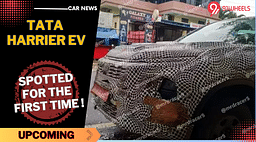 Tata Harrier EV Spotted For The First Time - Electronic Parking Brake Confirmed!