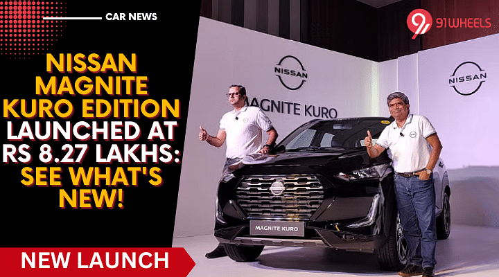 Nissan Magnite Kuro Edition Launched At Rs 8.27 Lakhs: See What's New!