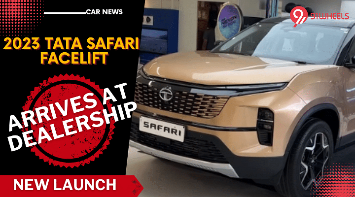 2023 Tata Safari Facelift Starts Reaching At Dealerships: Check Pictures