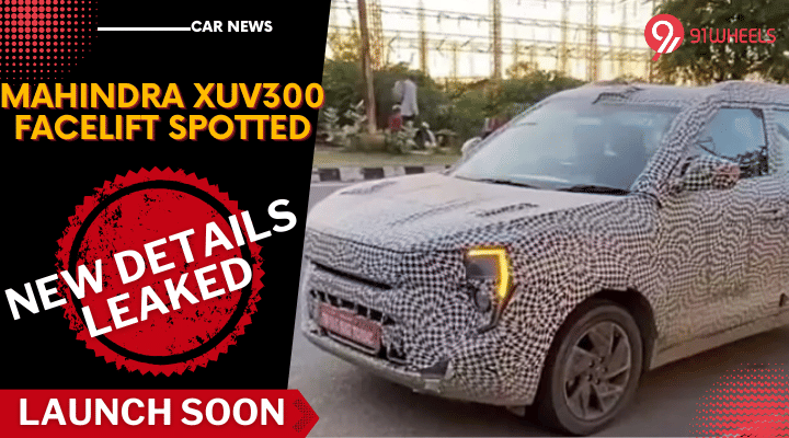 Mahindra XUV300 Facelift Test Mule Reveals Headlamps; New Details