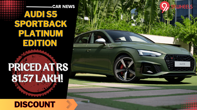 Audi S5 Sportback Platinum Edition Launched - Priced At Rs 81.57 Lakh