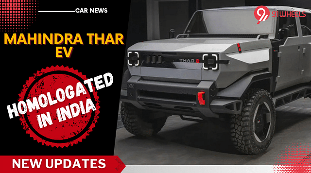 Mahindra Thar EV Homologated As The Off-Roader Goes Electric