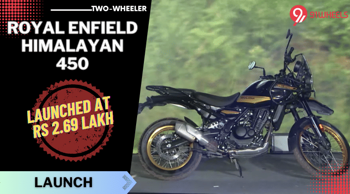 Royal Enfield Himalayan 450 Launched At Rs 2.69 Lakh Royal Enfield Himalayan 450 Launched At Rs 2.69 Lakh