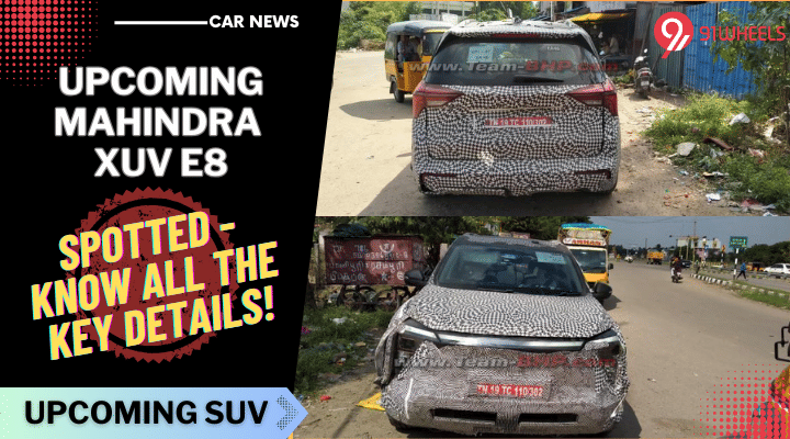 Upcoming Mahindra XUV e8 EV Spied Again - Uncover Key Details!