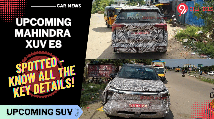 Upcoming Mahindra XUV e8 EV Spied Again - Uncover Key Details!