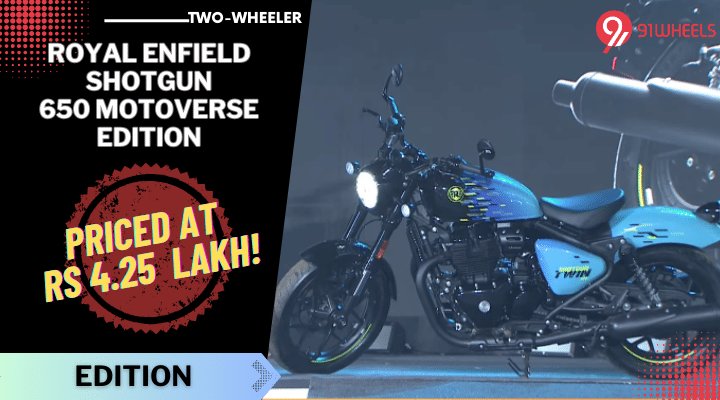 Royal Enfield Shotgun 650 Motoverse Edition Launched, Priced At Rs 4.25 Lakh! Royal Enfield Shotgun 650 Motoverse Edition Launched, Priced At Rs 4.25 Lakh!