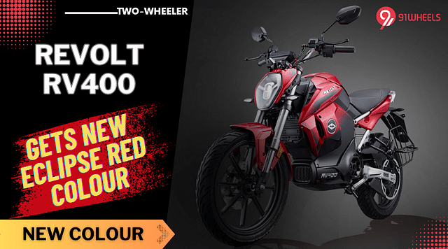Revolt RV400 Now Available In A New Eclipse Red Colour