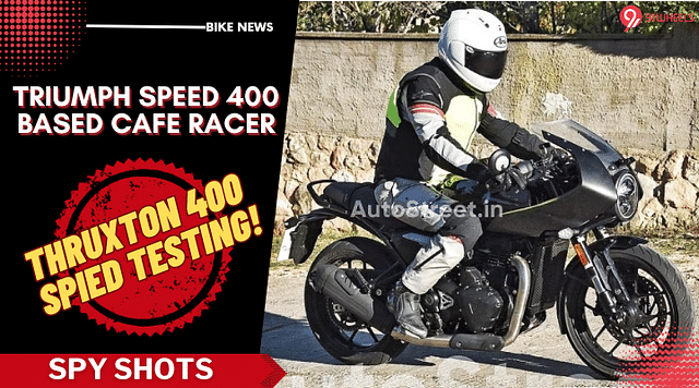 Triumph Speed 400 Based Thruxton 400 Cafe Racer Spied: Pictures