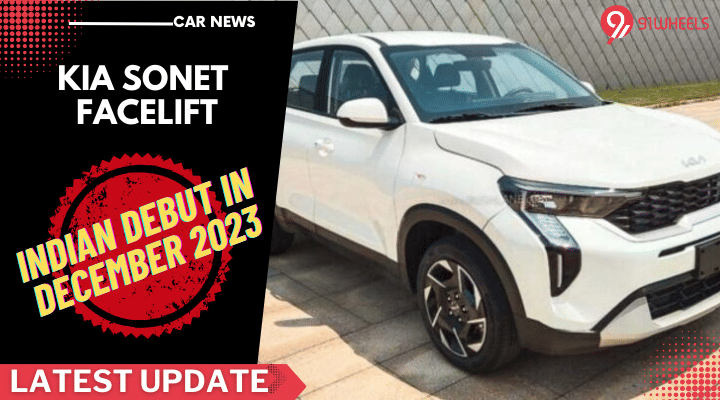 Kia Sonet Facelift To Launch In December 2023: All Details Kia Sonet Facelift To Launch In December 2023: All Details