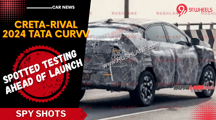 2024 Tata Curvv Spotted Testing Ahead Of Debut: Creta Rival