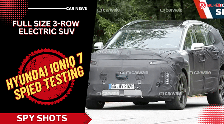 Hyundai's 3-Row Ioniq 7 Electric SUV Spotted Testing: Looks Massive