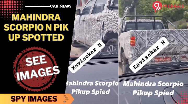 Mahindra Scorpio Pik Up Spotted On Test - Scorpio N Pik Up?