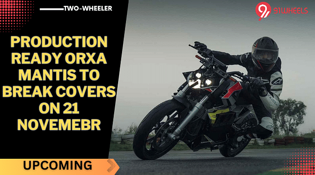 Production Ready Orxa Mantis E-Motorcycle To Break Covers On 21 November - Details