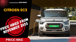 Citroen eC3 Price Hiked From November 2023: Check New Price