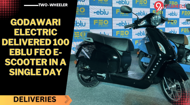 Godawari Electric Delivered 100 Eblu Feo E-Scooter In A Single Day Godawari Electric Delivered 100 Eblu Feo E-Scooter In A Single Day
