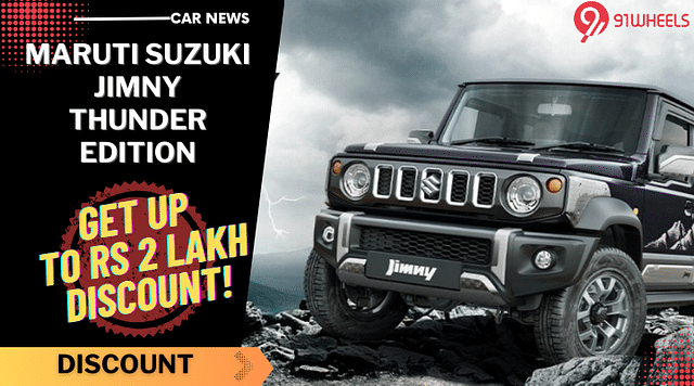 Maruti Suzuki Jimny Thunder Edition, Gets Massive Discount Of Up To   Rs 2 Lakh!