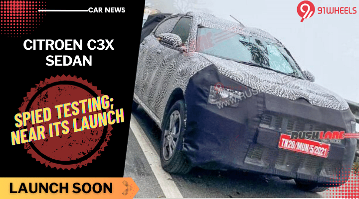 Citroen C3X Sedan Spotted As It Nears Launch: Tata Curvv Rival