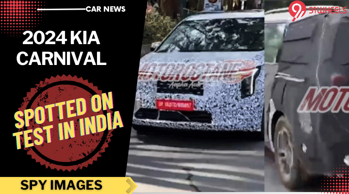 2024 KIA Carnival Facelift Spotted On Test In India - See Images 2024 KIA Carnival Facelift Spotted On Test In India - See Images