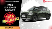 2024 Kia Sonet Facelift Top 5 Highlights - Details Here! 2024 Kia Sonet Facelift Top 5 Highlights - Details Here!