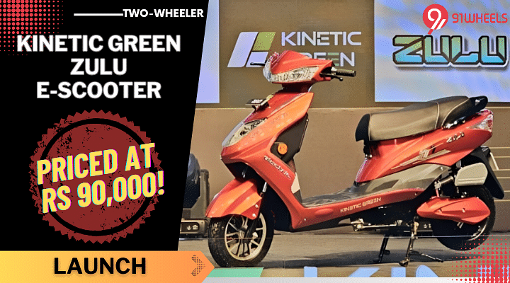 Kinetic Green Zulu E-Scooter Launched, Priced At Rs 95,000!