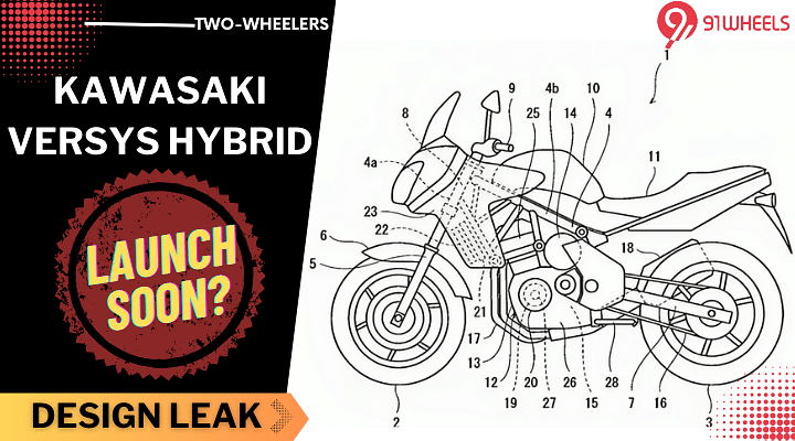 Kawasaki Versys Hybrid  Patent Design Leaked -Coming Soon?