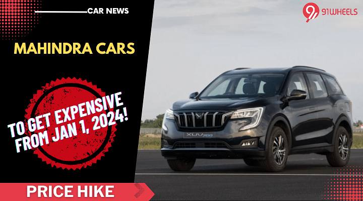 Mahindra Cars To Get Expensive From January 1, 2024