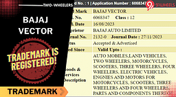Bajaj Vector Trademark Registered in India, New Model Launch Soon?