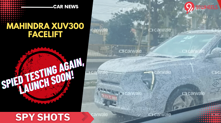 Mahindra XUV300 Facelift Spied Testing Again: Launch Very Soon!