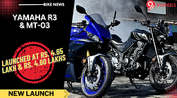 Yamaha R3 & MT-03 Launched In India At Rs. 4.65 Lakh & Rs. 4.60 Lakhs