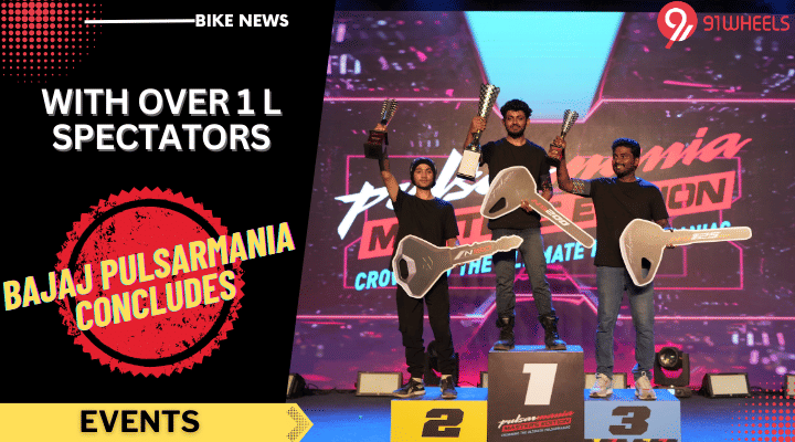 Bajaj Pulsarmania Master Edition Concludes: Over 1L Spectators Bajaj Pulsarmania Master Edition Concludes: Over 1L Spectators