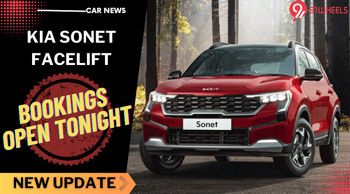 Kia Sonet Facelift Bookings Open Tonight: All You Need To Know