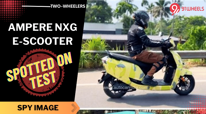 Upcoming Ampere NXG E-Scooter Spotted On Test - Launch Soon?