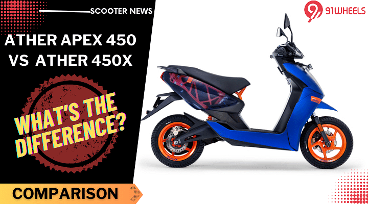 Ather 450 Apex Launched: How Is It Different From The Ather 450X