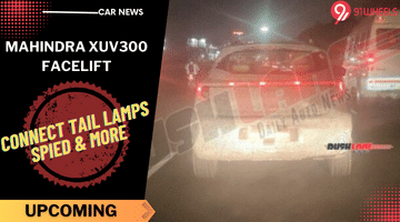 2024 Mahindra XUV300 Facelift Connected Taillamps Spied: Pictures