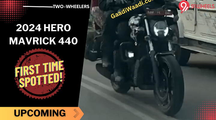 2024 Hero Mavrick 440 Spied Testing: 17-inch Wheel, Round LED Headlight